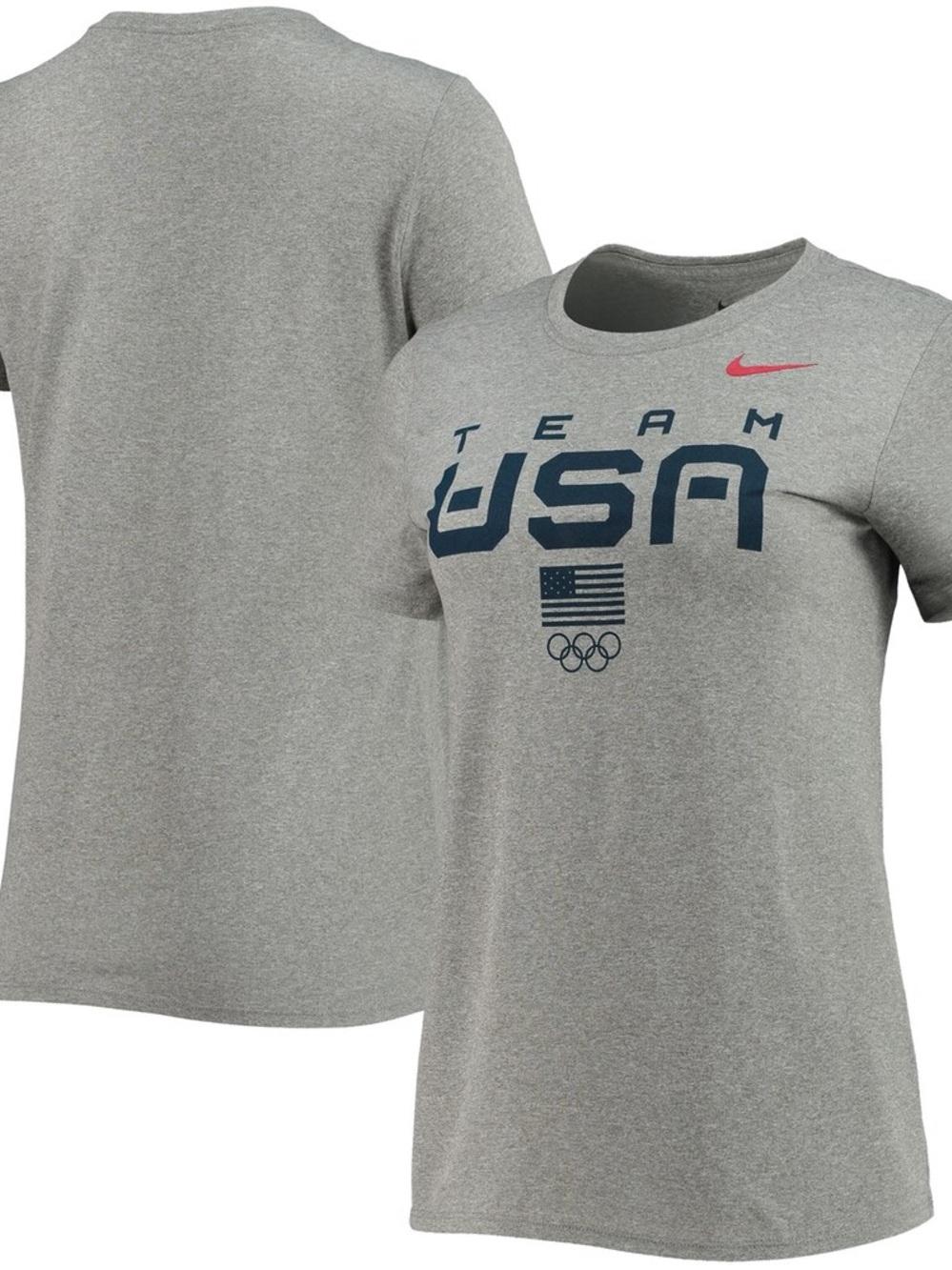 Women’s nike heathered grey team USA Winter Olympics performance shirt